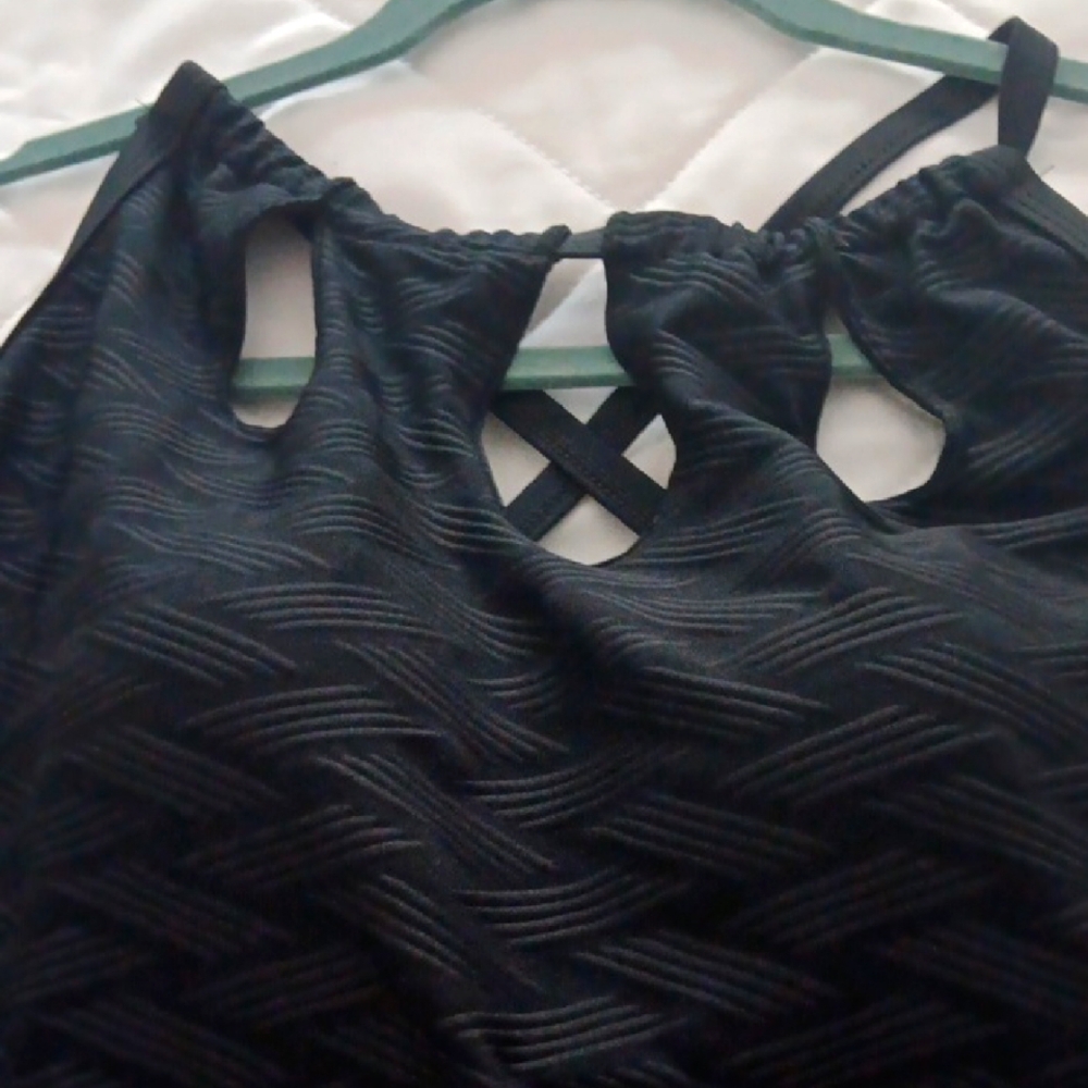 Free Country, Black Swimsuit, Freestyle, Size Large, New with Tags Attached.